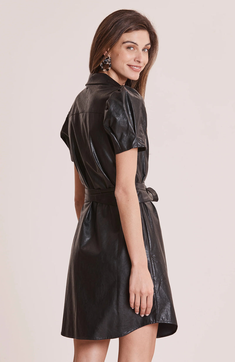 TYLER BOE Veronica Vegan Leather Dress