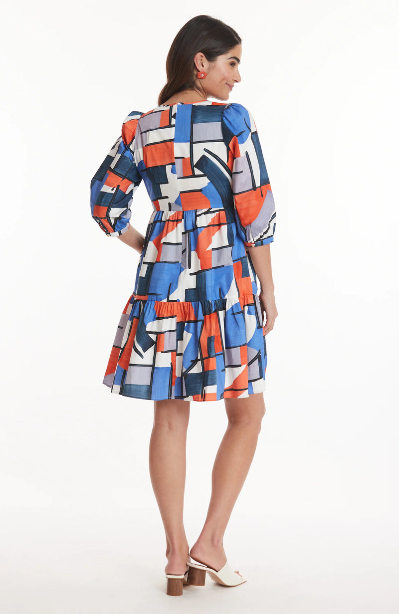 TYLER BOE Phoebe Colorblock Skimmer Dress