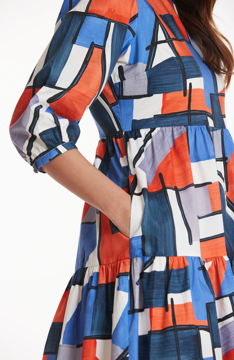 TYLER BOE Phoebe Colorblock Skimmer Dress