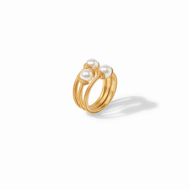 Julie Vos Calypso Pearl Stacking Ring