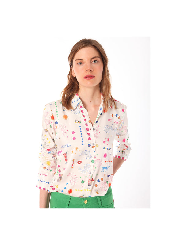 VILAGALLO SHIRT GABY FIESTA PRINT